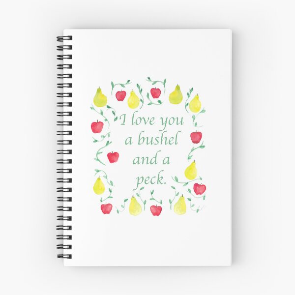 Item preview, I love you a bushel and a peck. designed and sold by A2Gretchen.