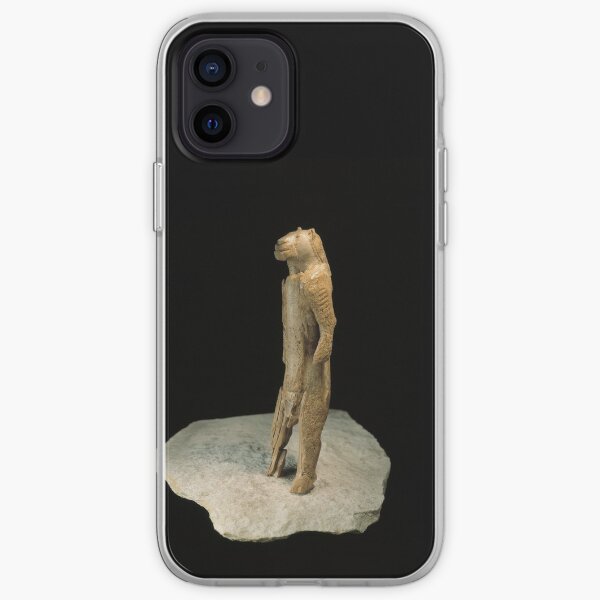 The lion-man sculpture from Germany (dated to 37,000 years ago)  iPhone Soft Case