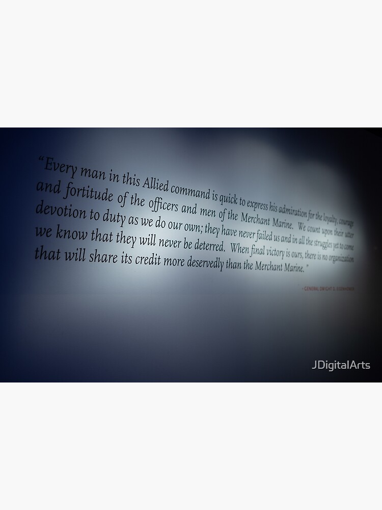 Dwight D. Eisenhower WWII Quote by JDigitalArts