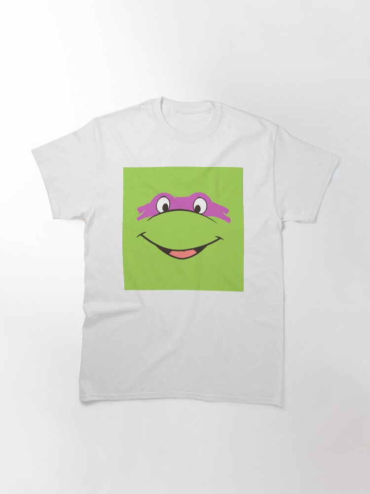 Thumbnail 2 of 7, Classic T-Shirt, TMNT Teenage Mutant Ninja Turtles Leonardo Michelangelo Donatello Raphael Mikey Green designed and sold by CanisPicta.
