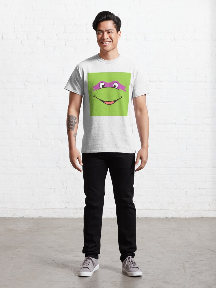 Classic T-Shirt, TMNT Teenage Mutant Ninja Turtles Leonardo Michelangelo Donatello Raphael Mikey Green designed and sold by CanisPicta