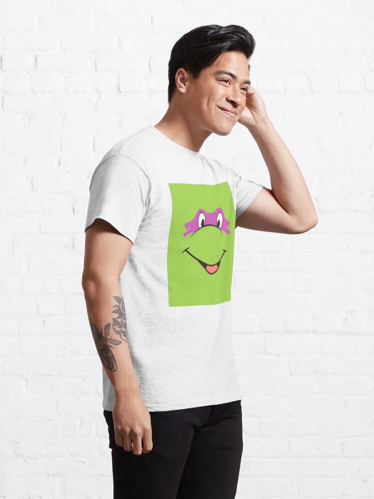 Thumbnail 5 of 7, Classic T-Shirt, TMNT Teenage Mutant Ninja Turtles Leonardo Michelangelo Donatello Raphael Mikey Green designed and sold by CanisPicta.