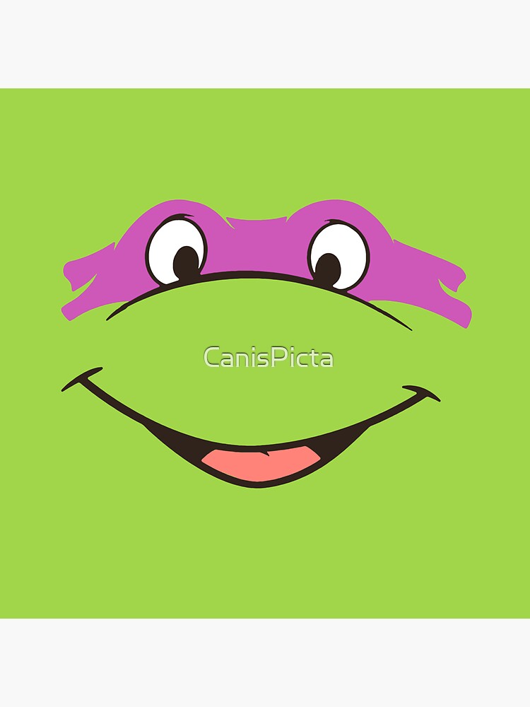 Thumbnail 3 of 3, Sticker, TMNT Teenage Mutant Ninja Turtles Leonardo Michelangelo Donatello Raphael Mikey Green designed and sold by CanisPicta.