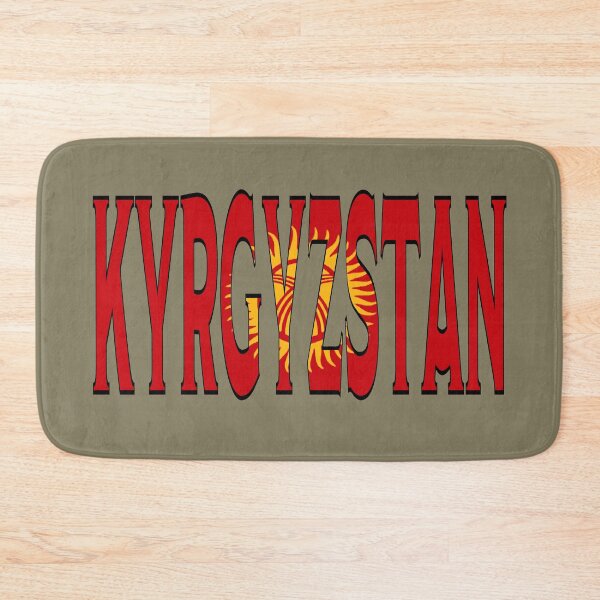 Item preview, Kyrgyzstan Font With Kyrgyzstani Flag designed and sold by Havocgirl.