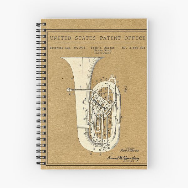 Item preview, United States Patent Office - Fred J. Marzan Brass Wind Instrument Tuba designed and sold by Quentin1984.