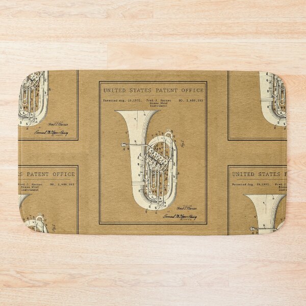 Item preview, United States Patent Office - Fred J. Marzan Brass Wind Instrument Tuba designed and sold by Quentin1984.