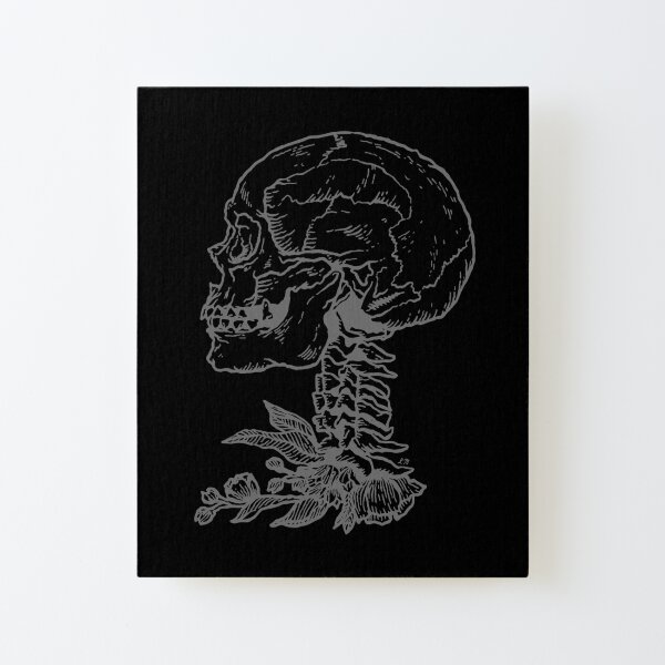 Cranium Vertebrae Botanica Canvas Mounted Print