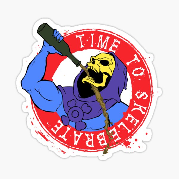 Time to Skelebrate Sticker