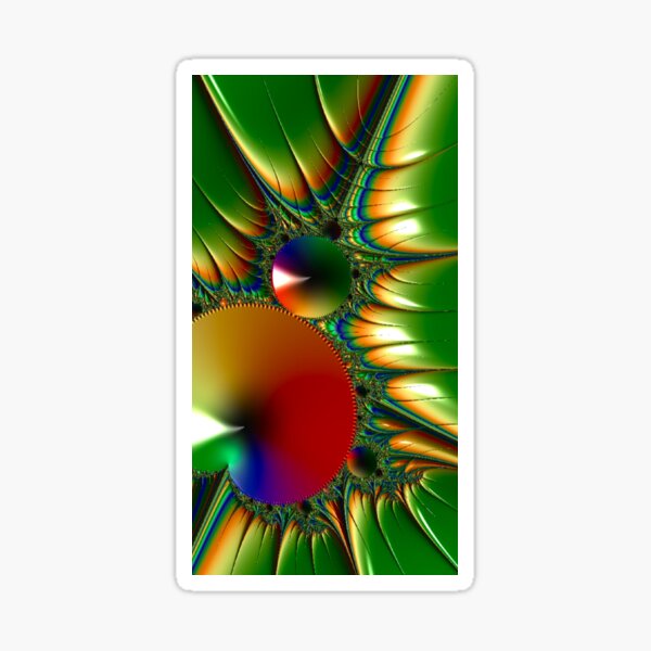 Fractal abstract art Sticker