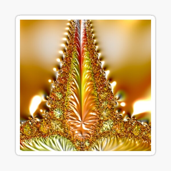 Fractal abstract art Sticker