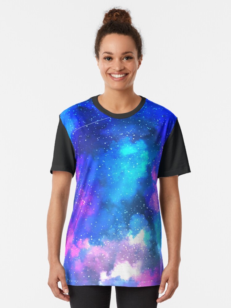 Neon Galaxy Tie Dye T Shirt