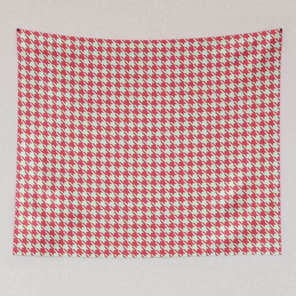 Item preview, Orchard Houndstooth - Red and Green designed and sold by A2Gretchen.