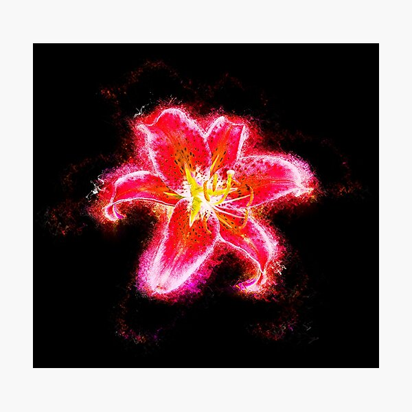 Blast Of Ash Red Photographic Print