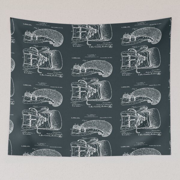 Item preview, Boxing Gloves Patent Drawings 1914 designed and sold by MadebyDesign.
