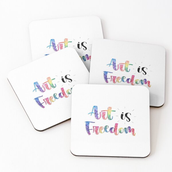 Item preview, Art Is Freedom - Positive Quote designed and sold by Angelica Herrera.