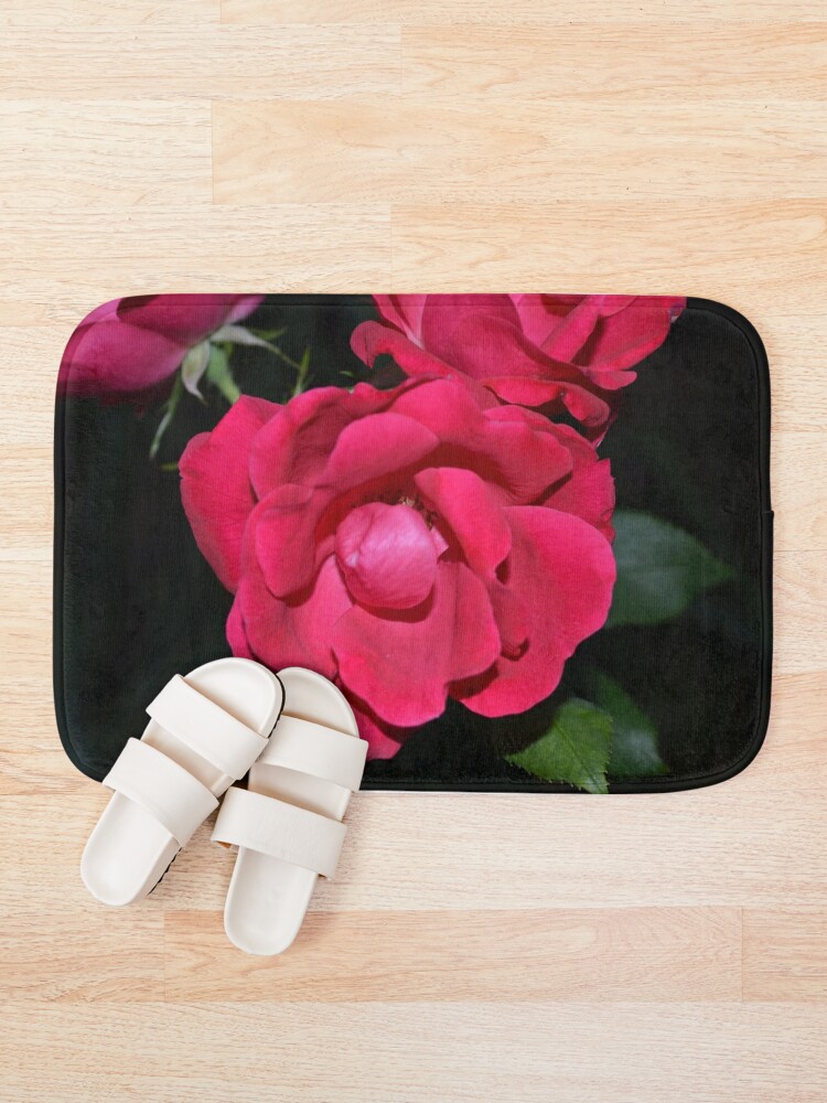 flower bath mat