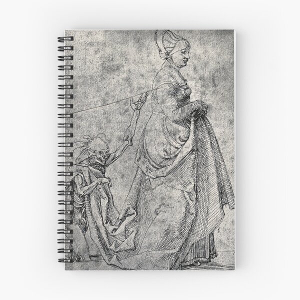 Item preview, An Elaborately Dressed Woman Is Being Followed By A Figure Of Death - Hans Baldung Grien - 1545 designed and sold by CrankyOldDude.