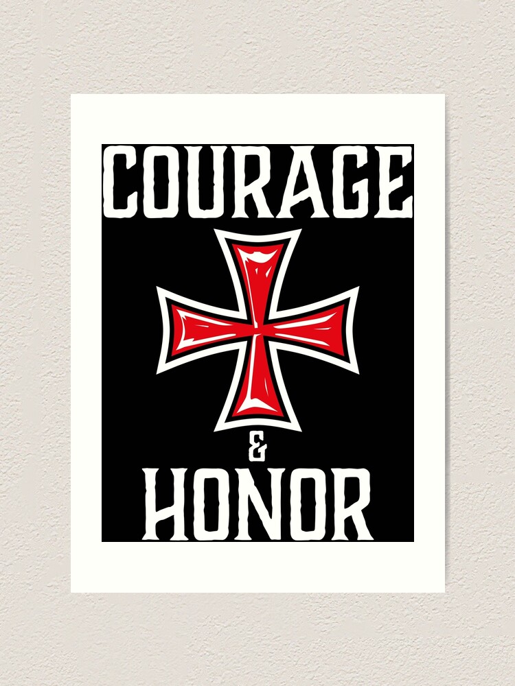 28 Mut Und Ehre Tempelritter Kreuz Ritter Courage And Honor Kunstdruck Von Margarita Art Redbubble