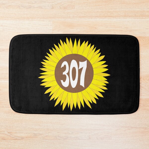 Item preview, Hand Drawn Wyoming Sunflower 307 Area Code designed and sold by itsrturn.