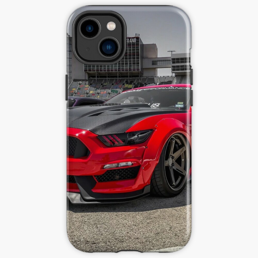 FORD MUSTANG GT RED CAR iPhone 14 Case Cover