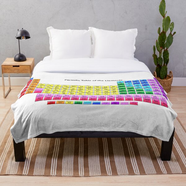 #Mendeleev's #Periodic #Table of the #Elements Throw Blanket