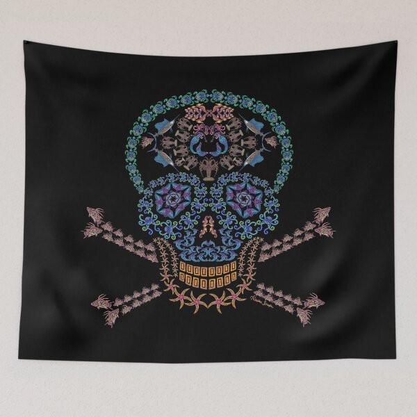 Item preview, Marine Candy Skull designed and sold by artsytoo.