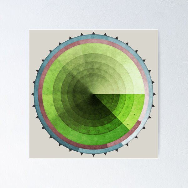 Item preview, Abstract Rings of Green designed and sold by Phil Perkins.
