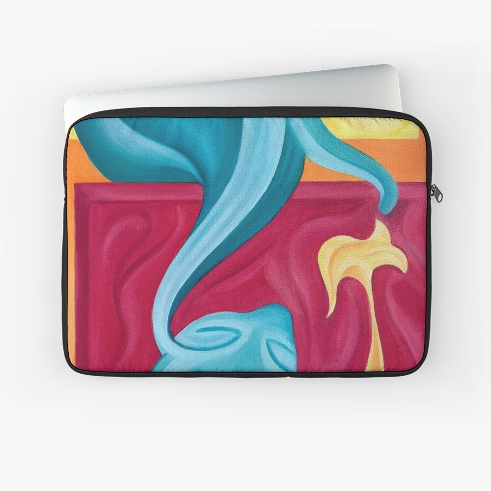 La gata azul Funda para portátil