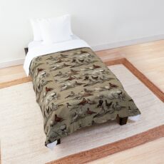 Pigeon Breeds Chart Comforter