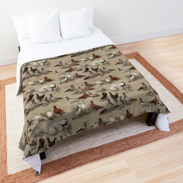 Pigeon Breeds Chart Comforter