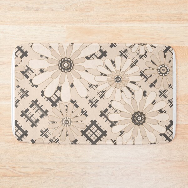 Item preview, Beige , flower pattern  designed and sold by fuzzyfox.