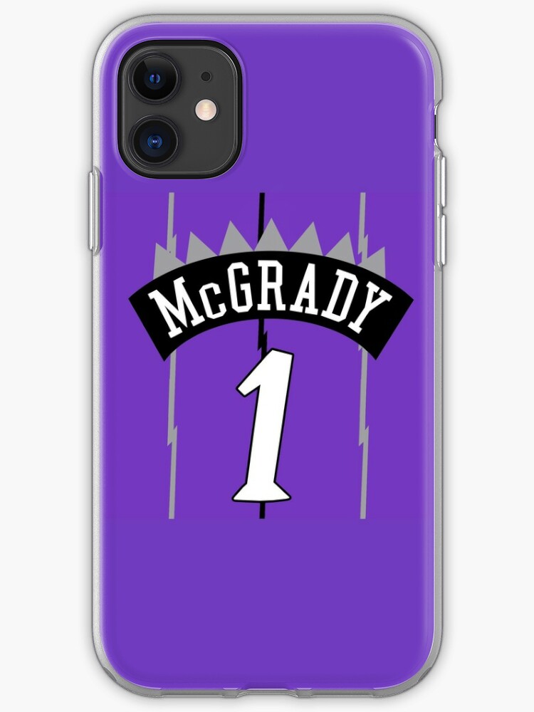 Tracy Mcgrady Throwback Raptors Trikot Iphone Hulle Cover Von Csmall96 Redbubble