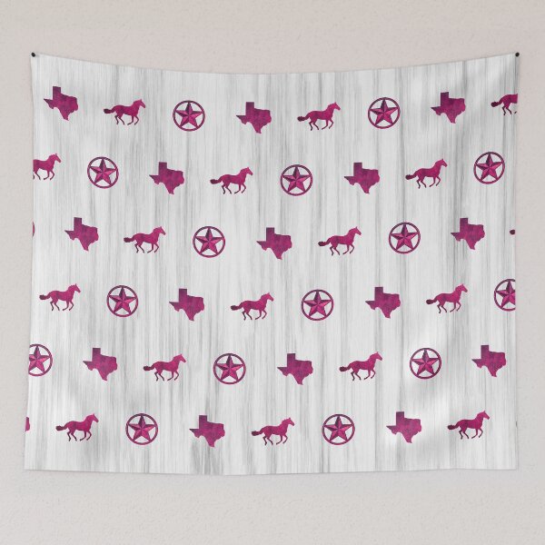 Item preview, Texas, Star & Horse Pattern (Pink) designed and sold by Jared Davies.