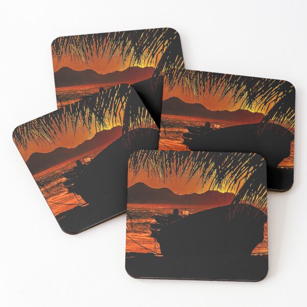 Item preview, Taganga Bay Sunset Scene, Colombia designed and sold by DFLC Prints.