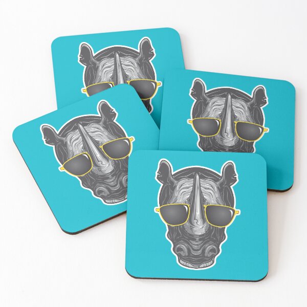 Item preview, Cool Rhino Rhinoceros with Shades designed and sold by jodirm.