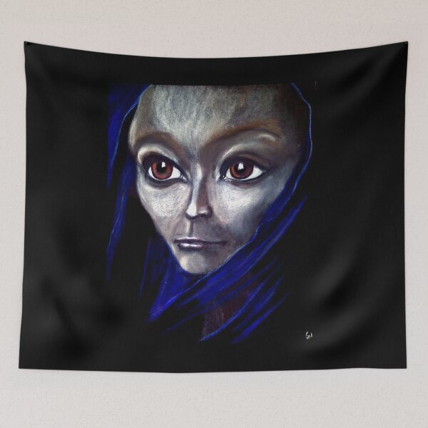 Item preview, Jrooti's Blue Silk Scarf designed and sold by SandiaOFC.