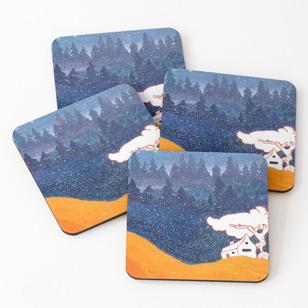 Item preview, Indigo and Orange in the Snowstorm designed and sold by mymusemuses.