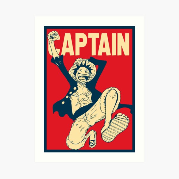 Luffy el Capitán Lámina artística