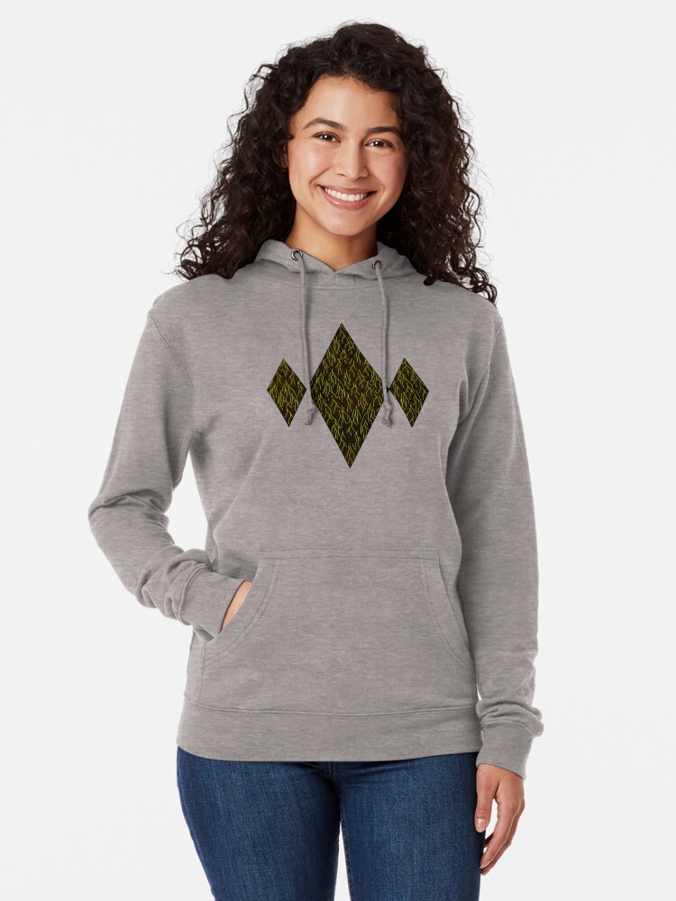 Alternate view of Earthen Scales, Golden Streams Lightweight Hoodie