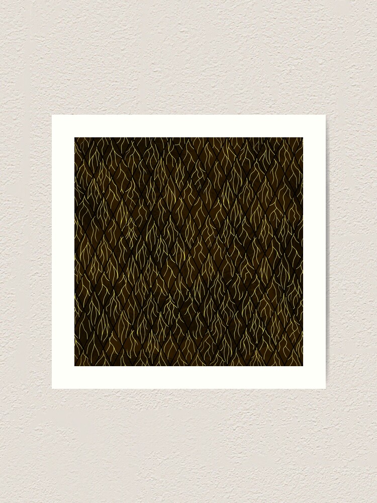 Alternate view of Earthen Scales, Golden Streams Art Print