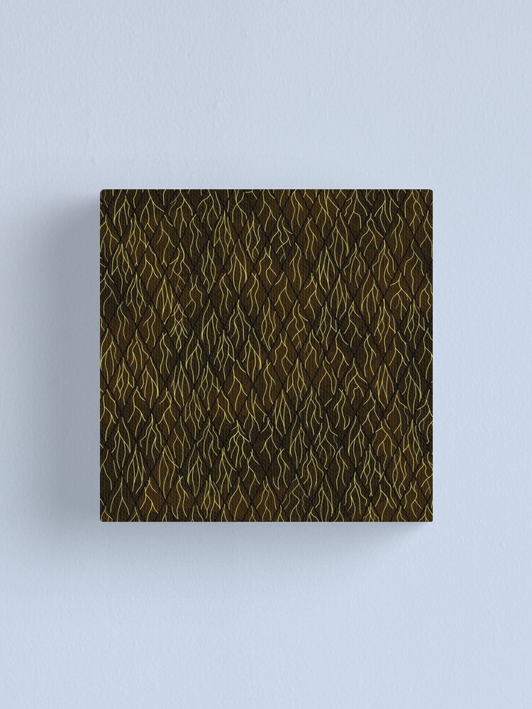 Alternate view of Earthen Scales, Golden Streams Canvas Print