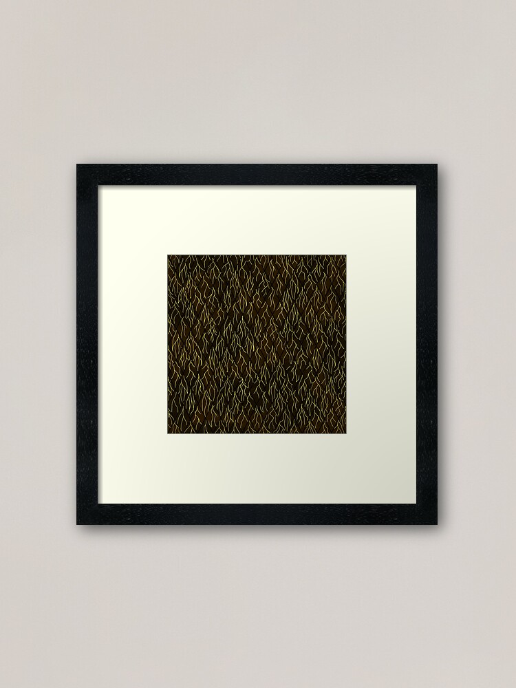 Alternate view of Earthen Scales, Golden Streams Framed Art Print