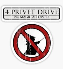 No magic allowed Sticker