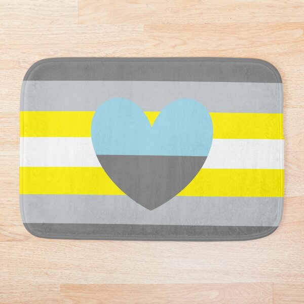 Aperçu de l'œuvre demigender flag with autosexual heart créée et vendue par Simplipride.