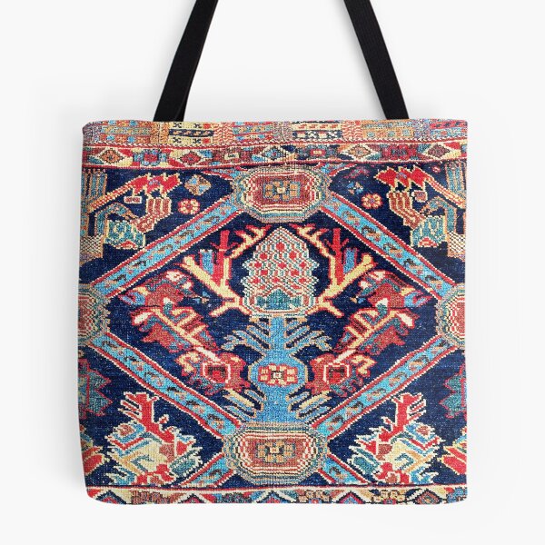 Item preview, Bolso Afshar Kerman del sur de Persia con estampado facial designed and sold by Vicky Brago-Mitchell®.