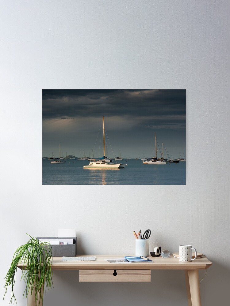 Thumbnail 1 of 3, Poster, Cruising Yachts-Airlie Beach designed and sold by Tim Wootton.