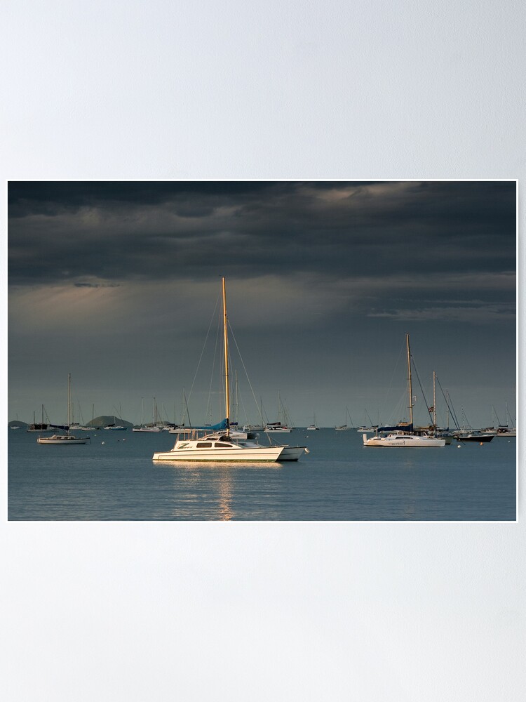Thumbnail 2 of 3, Poster, Cruising Yachts-Airlie Beach designed and sold by Tim Wootton.