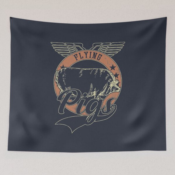 Item preview, Flying Vintage Pigs designed and sold by BlueRockDesigns.
