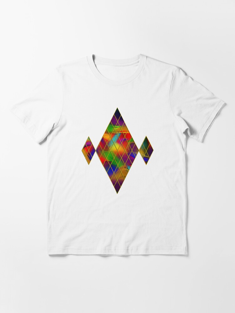 Alternate view of Golden Diamonds, Rainbow Void Essential T-Shirt