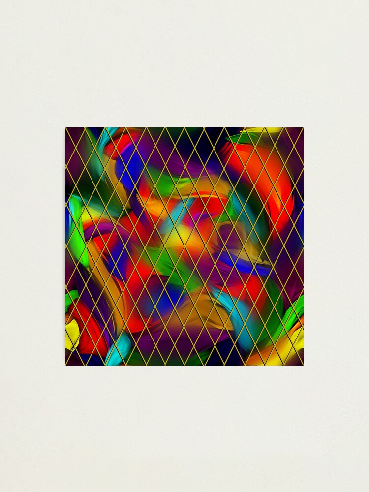 Alternate view of Golden Diamonds, Rainbow Void Photographic Print